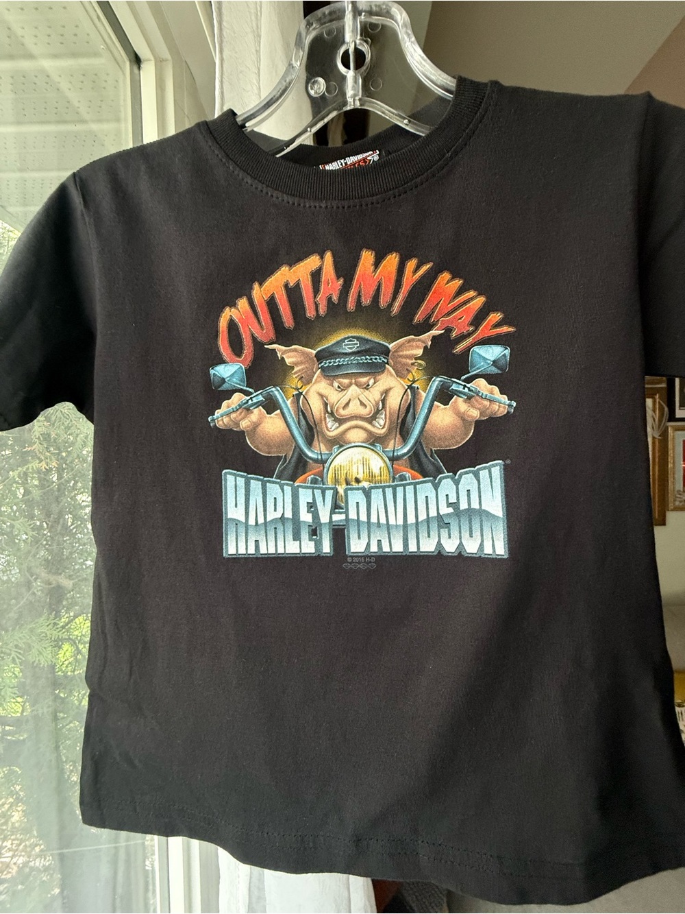 Kid’s/ XXS Women’s Harley Davidson Niagara Falls T shirt OUTTA MY WAY!